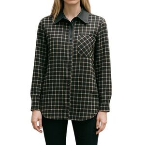 Sanctuary Plaid Long Sleeve Button Down Shirt
